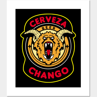 Cerveza logo Posters and Art